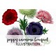 Poppy Anemone Bouquet