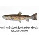 Male Red Throat Trout Salmo Clarkii