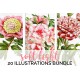 Watercolor Flowers Volume 08 (qty 20)