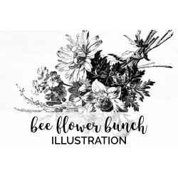 Bee Flower Bunch
