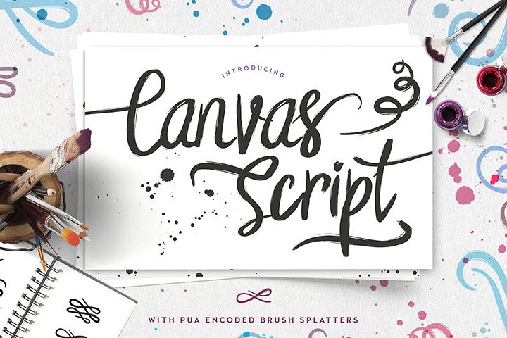 Free Commercial Use Font Canvas Script